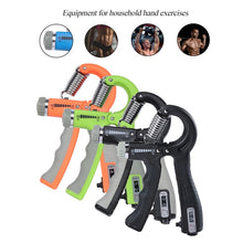 Load image into Gallery viewer, R-Shape Adjustable Hand Grip Sports Strength Countable Exercise Strengthener Gripper Spring Finger Pinch Carpal Expander
