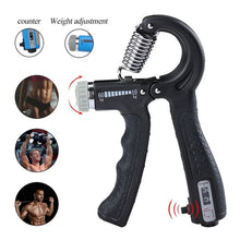 Load image into Gallery viewer, R-Shape Adjustable Hand Grip Sports Strength Countable Exercise Strengthener Gripper Spring Finger Pinch Carpal Expander
