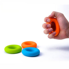 Load image into Gallery viewer, Silica Gel Portable Hand Grip Gripping Ring Carpal Expander Finger Trainer Grip Strength Rehabilitation Pow Stress Ring Ball
